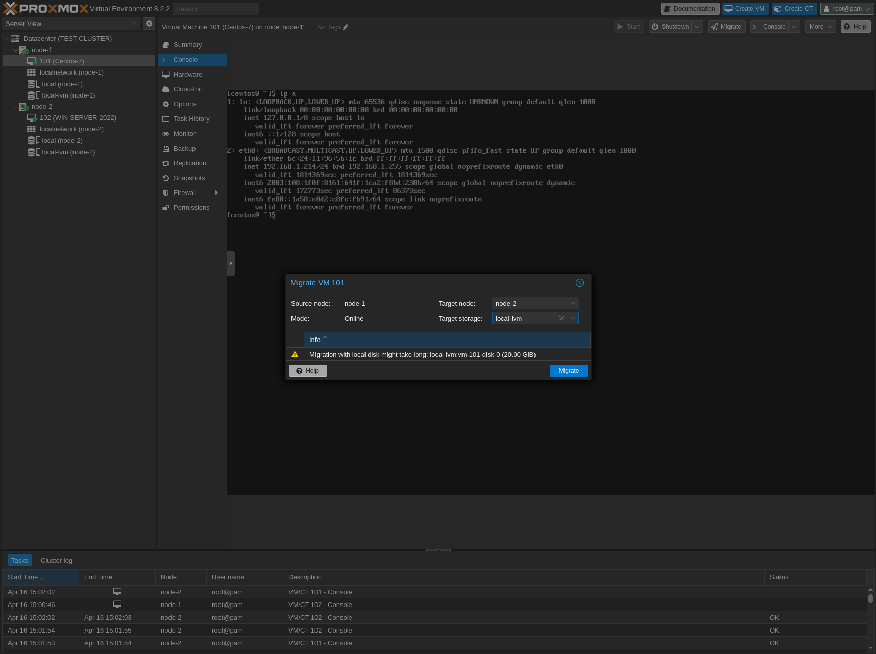 ProxmoxLiveMigration