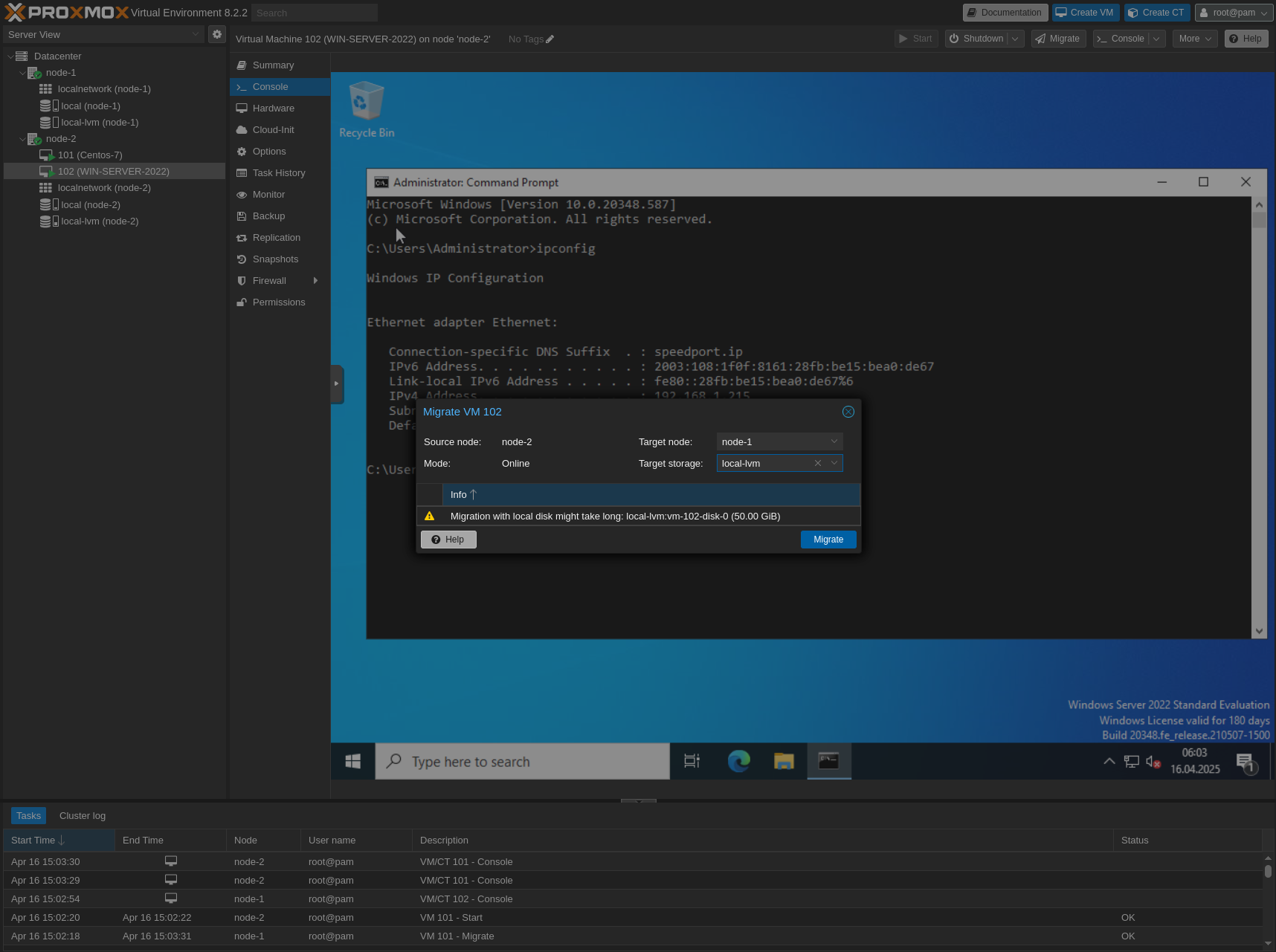 ProxmoxLiveMigration