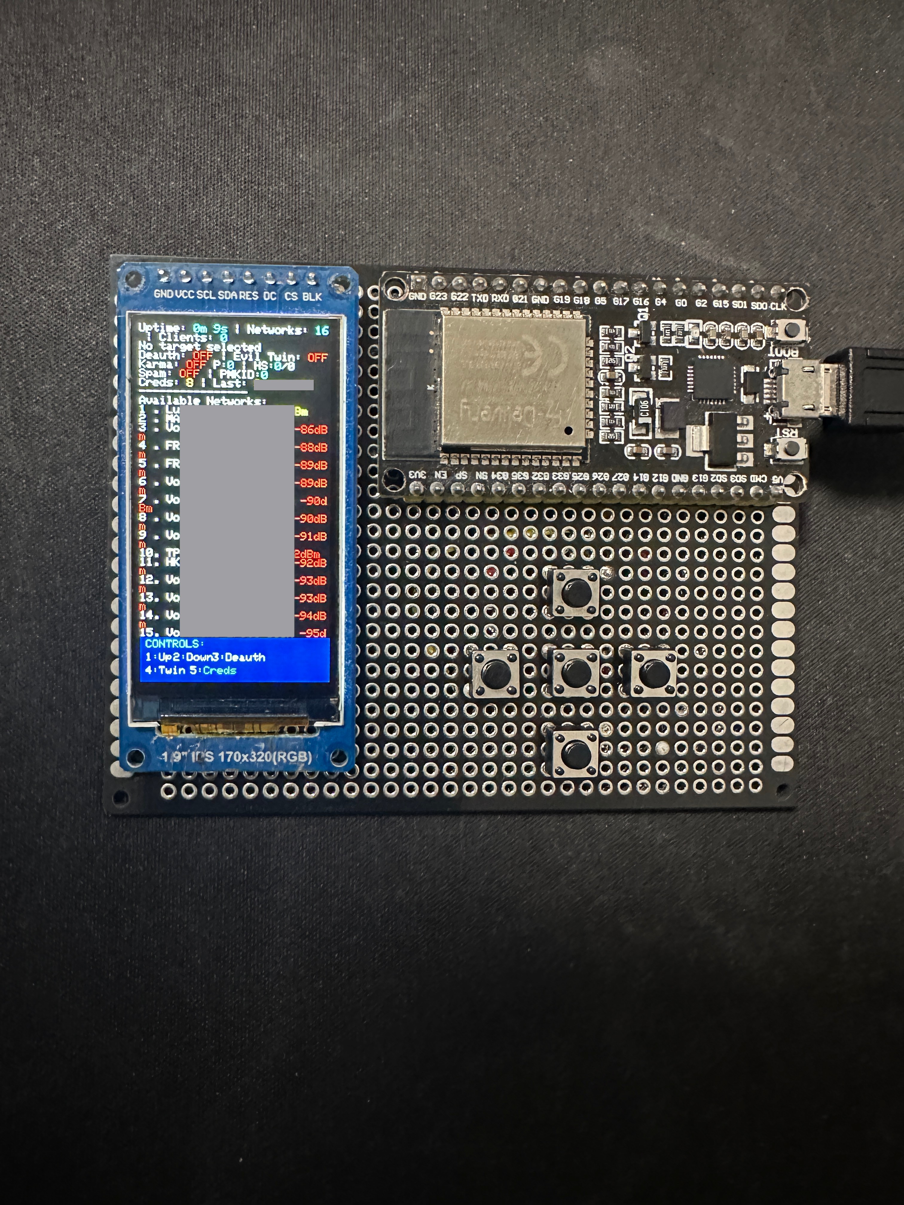 Hardware — main dashboard