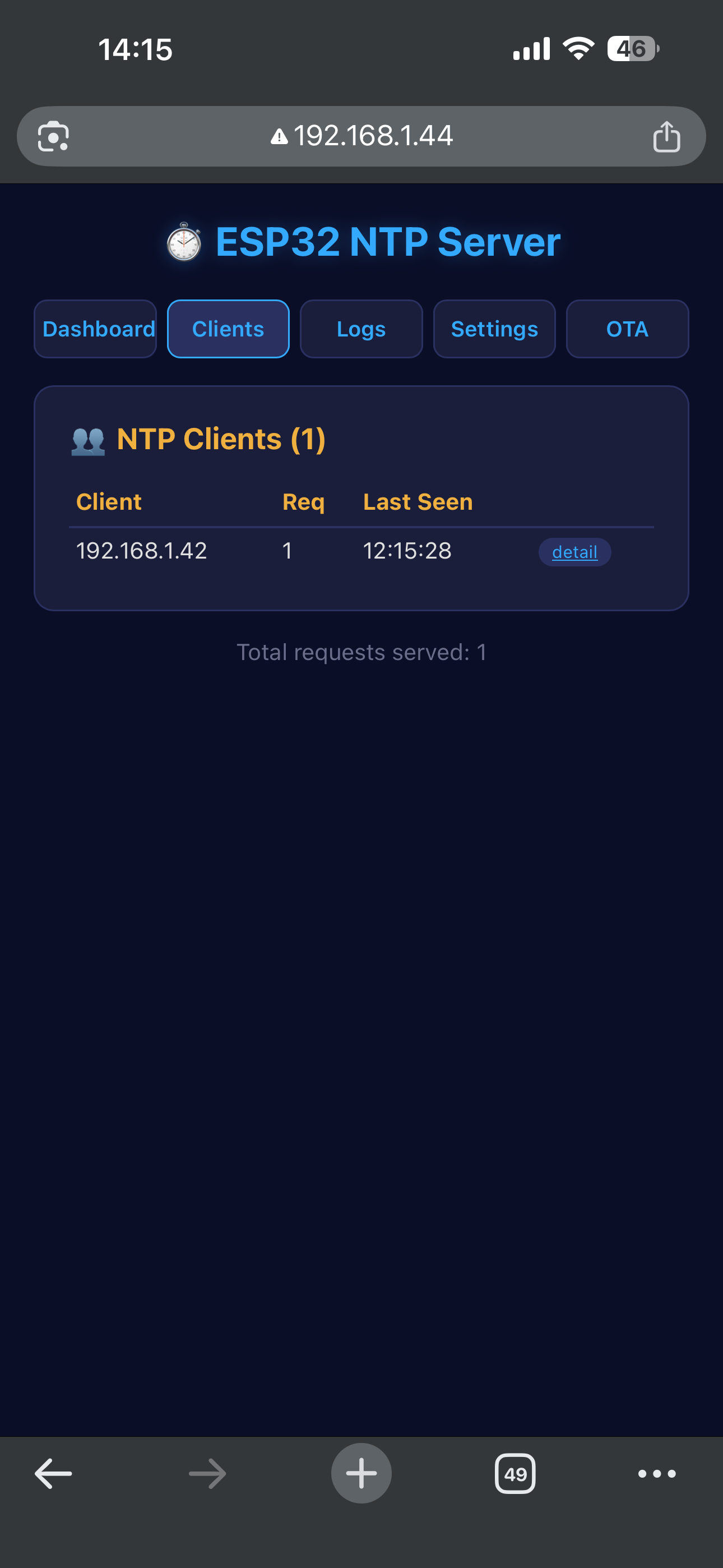 İstemciler sayfası